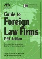 bokomslag Aba Guide to Foreign Law Firms