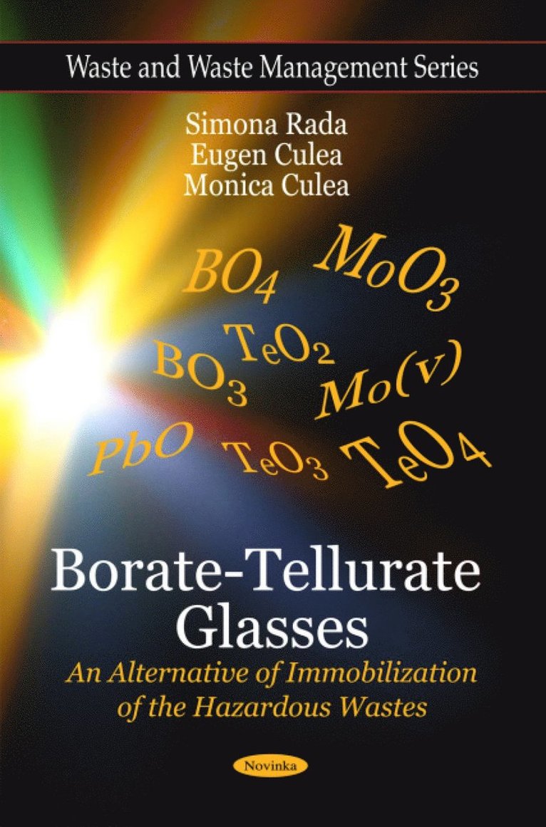 Simona Rada, Eugen Culea, Monica Culea - Borate-Tellurate Glasses, Häftad