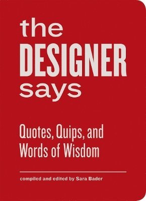 bokomslag Designer Says
