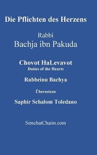 bokomslag Die Pflichten des Herzens - Chovot HaLevavot