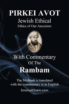 bokomslag PIRKEI AVOT Jewish Ethical - With Commentary Of The Rambam