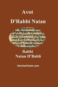bokomslag Avot D'Rabbi Natan