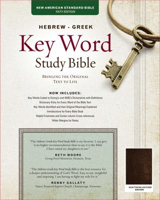 The Hebrew-Greek Key Word Study Bible: Nasb-77 Edition, Brown Genuine Goatskin 1