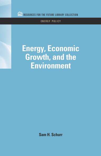 bokomslag Energy, Economic Growth, and the Environment