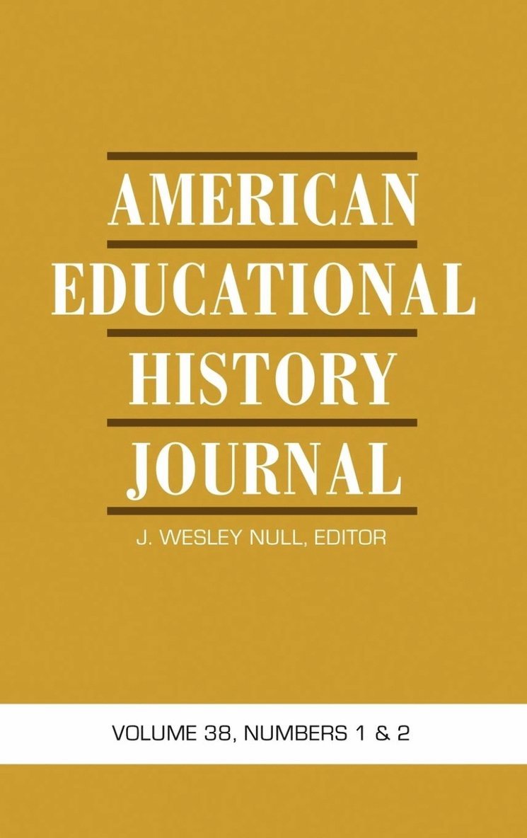 American Educational History Journal 1