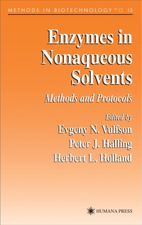 bokomslag Enzymes in Nonaqueous Solvents