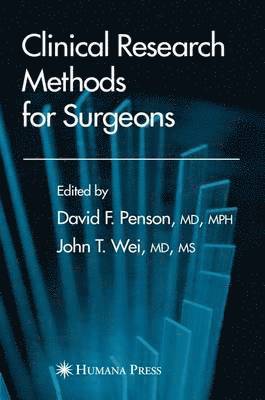 Clinical Research Methods for Surgeons 1