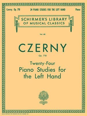 bokomslag 24 Studies for the Left Hand, Op. 718: Schirmer Library of Classics Volume 60 Piano Technique