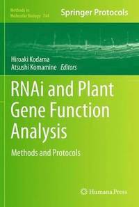bokomslag RNAi and Plant Gene Function Analysis