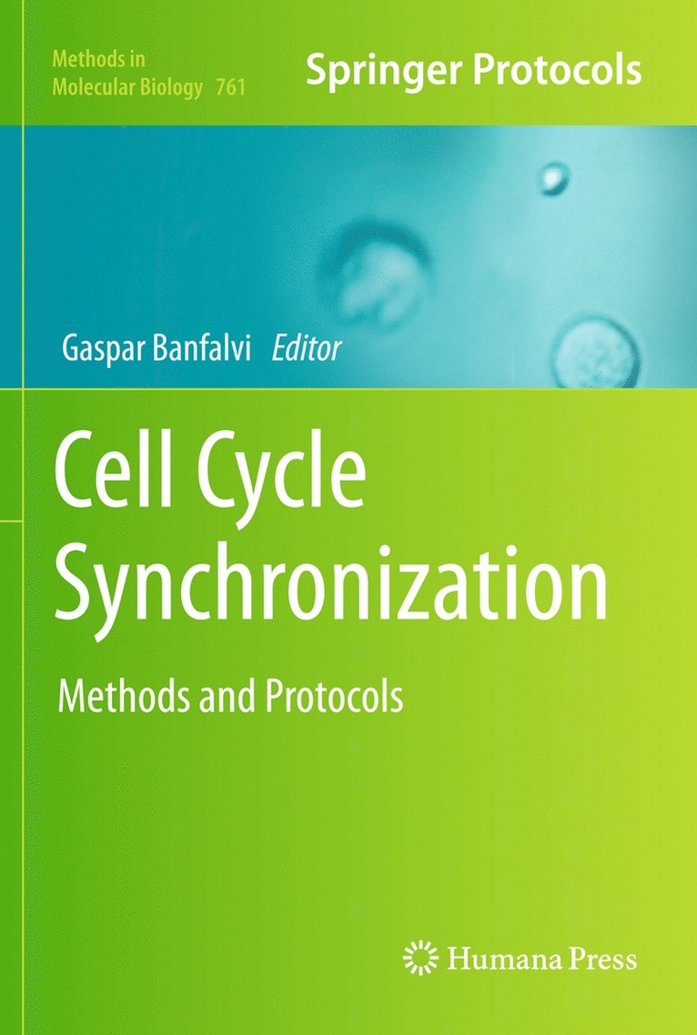 Gaspar Banfalvi - Cell Cycle Synchronization, Inbunden