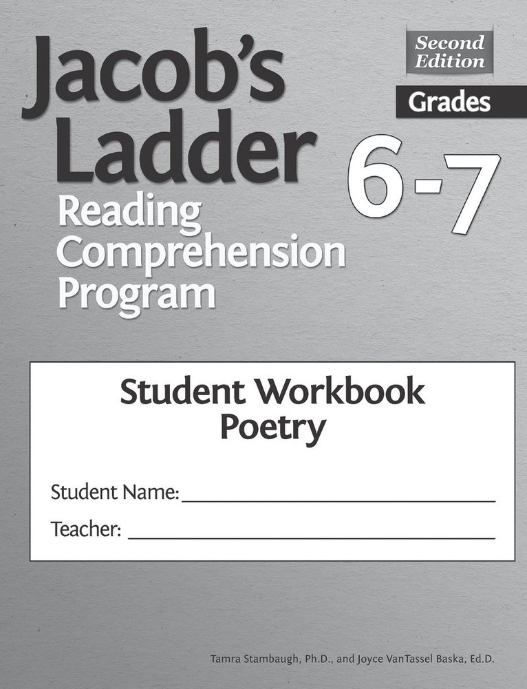 Joyce VanTassel-Baska, Tamra Stambaugh, Joyce Vantassel-Baska - Jacob's Ladder Reading Comprehension Program, Häftad