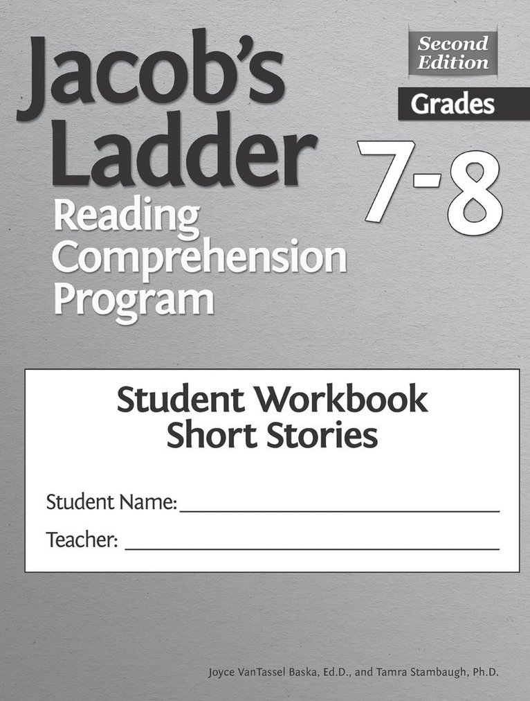Joyce VanTassel-Baska, Tamra Stambaugh, Joyce Vantassel-Baska - Jacob's Ladder Reading Comprehension Program, Häftad