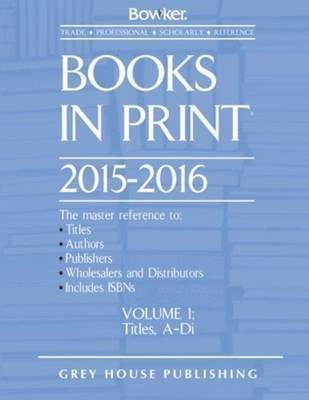 RR Bowker, Rr Bowker - Books in Print - 7 Volume Set, 2015/16, Inbunden