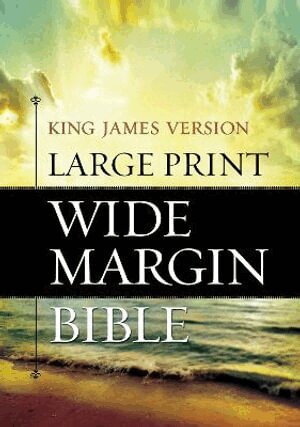 Hendrickson - Large Print Wide Margin Bible-KJV, Inbunden