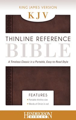 bokomslag KJV Thinline Reference Bible Chestnut Brown