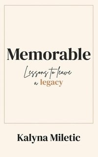 bokomslag Memorable