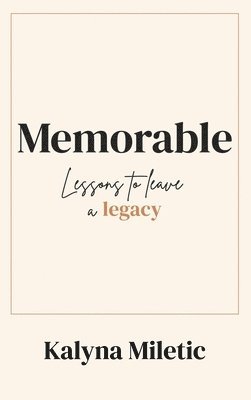 bokomslag Memorable