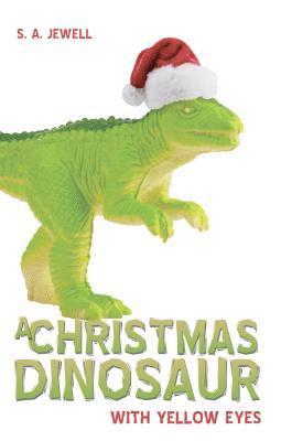 A Christmas Dinosaur With Yellow Eyes 1