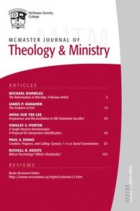 bokomslag McMaster Journal of Theology and Ministry