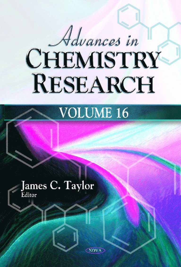 James C Taylor - Advances in Chemistry Research, Inbunden