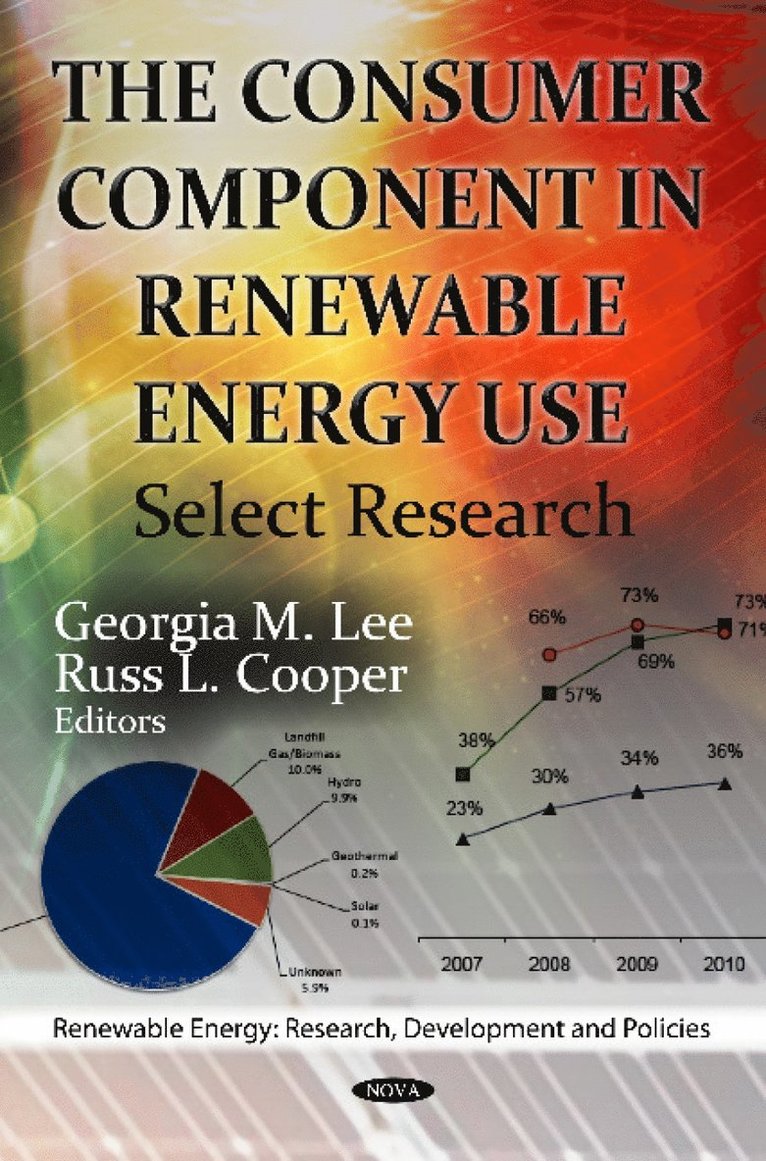Georgia M Lee, Russ L Cooper - Consumer Component in Renewable Energy Use, Inbunden