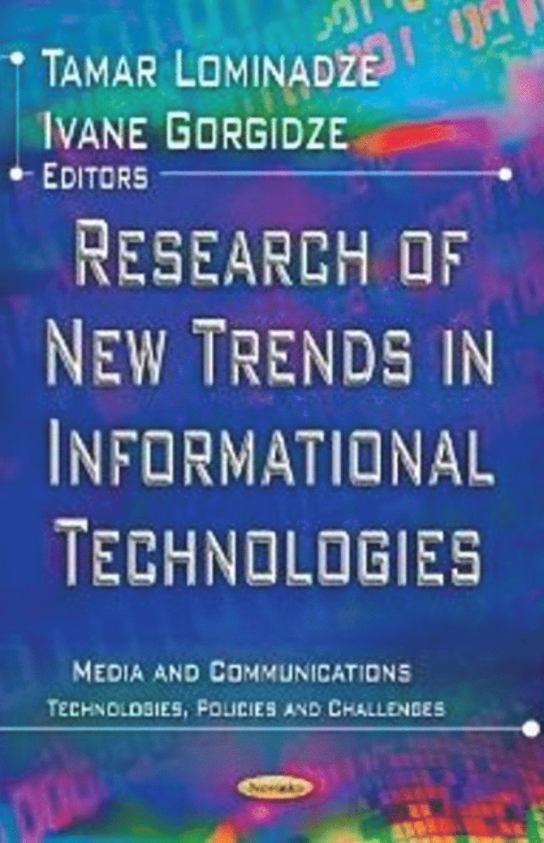 Tamar Lominadze, Ivane Gorgidze - Research of New Trends in Informational Technologies, Häftad