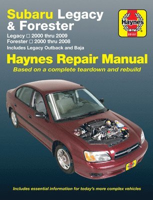 bokomslag Subaru Legacy & Forester covering Legacy (2000-2009) & Forester (2000-2008), inc. Legacy Outback & Baja Haynes Repair Manual (USA)