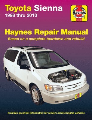 bokomslag Toyota Sienna 1998 Thru 2010 Haynes Repair Manual: All Models