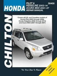 bokomslag Honda Pilot/Ridgeline & Acura MDX (01 - 14) (Chilton)