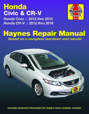 bokomslag Honda Civic (12-15) & CR-V (12-16) Haynes Manual (USA)