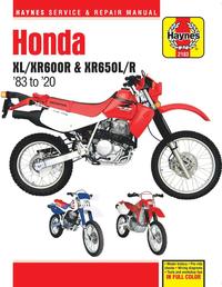 bokomslag Honda XL/XR600R & XR650L/R (83-20)