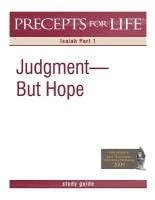 bokomslag Precepts for Life Study Guide: Judgment But Hope (Isaiah Part 1)