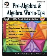 bokomslag Pre-Algebra and Algebra Warm-Ups, Grades 5 - 12