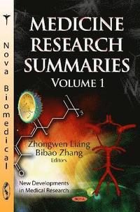 bokomslag Medicine Research Summaries