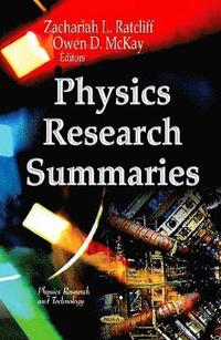 bokomslag Physics Research Summaries