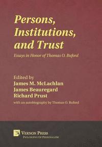 bokomslag Persons, Institutions, and Trust
