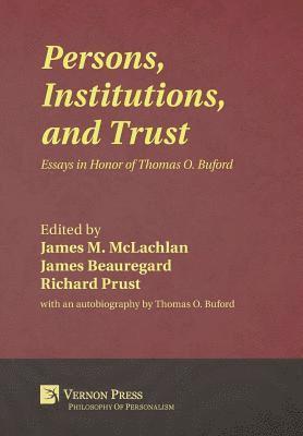 bokomslag Persons, Institutions, and Trust