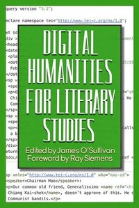 bokomslag Digital Humanities for Literary Studies