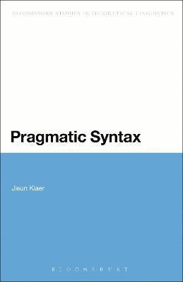 bokomslag Pragmatic Syntax