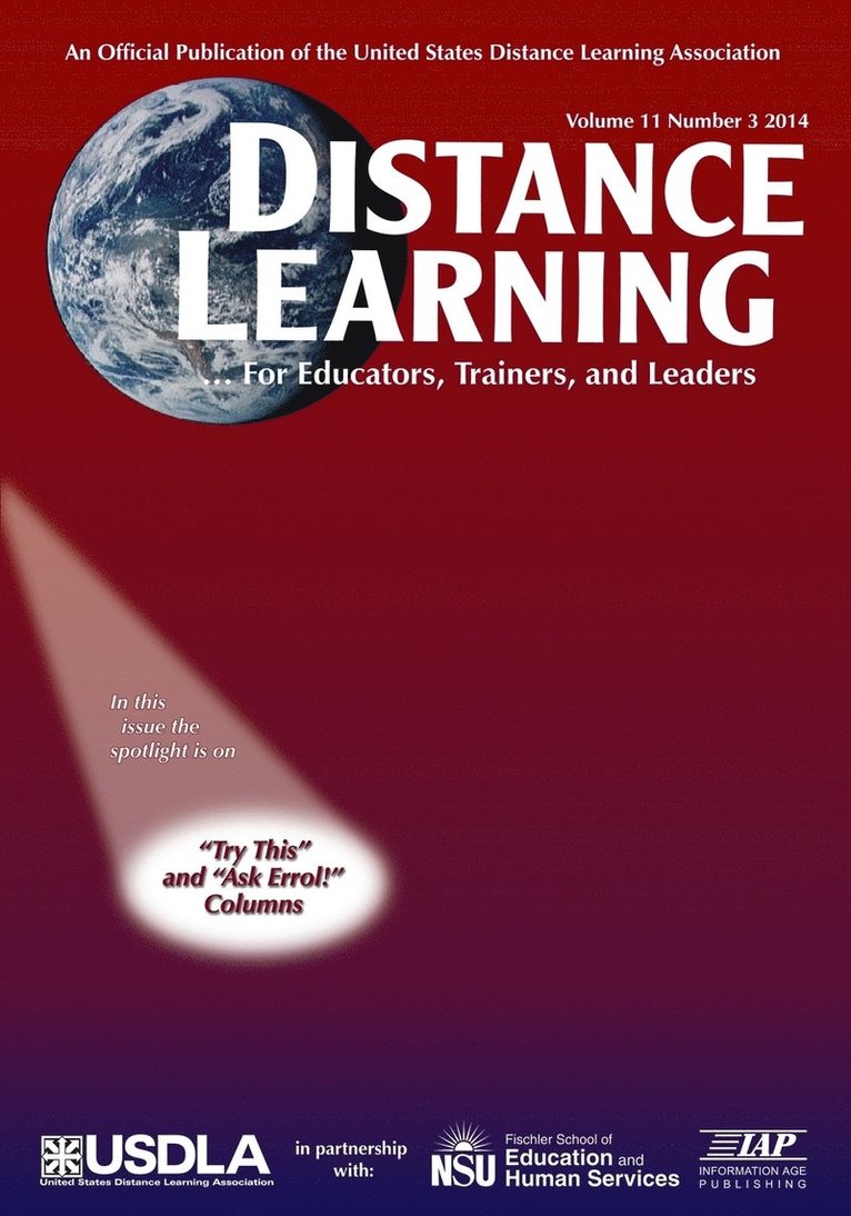 Distance Learning Magazine, Volume 11, Issue 3, 2014 1