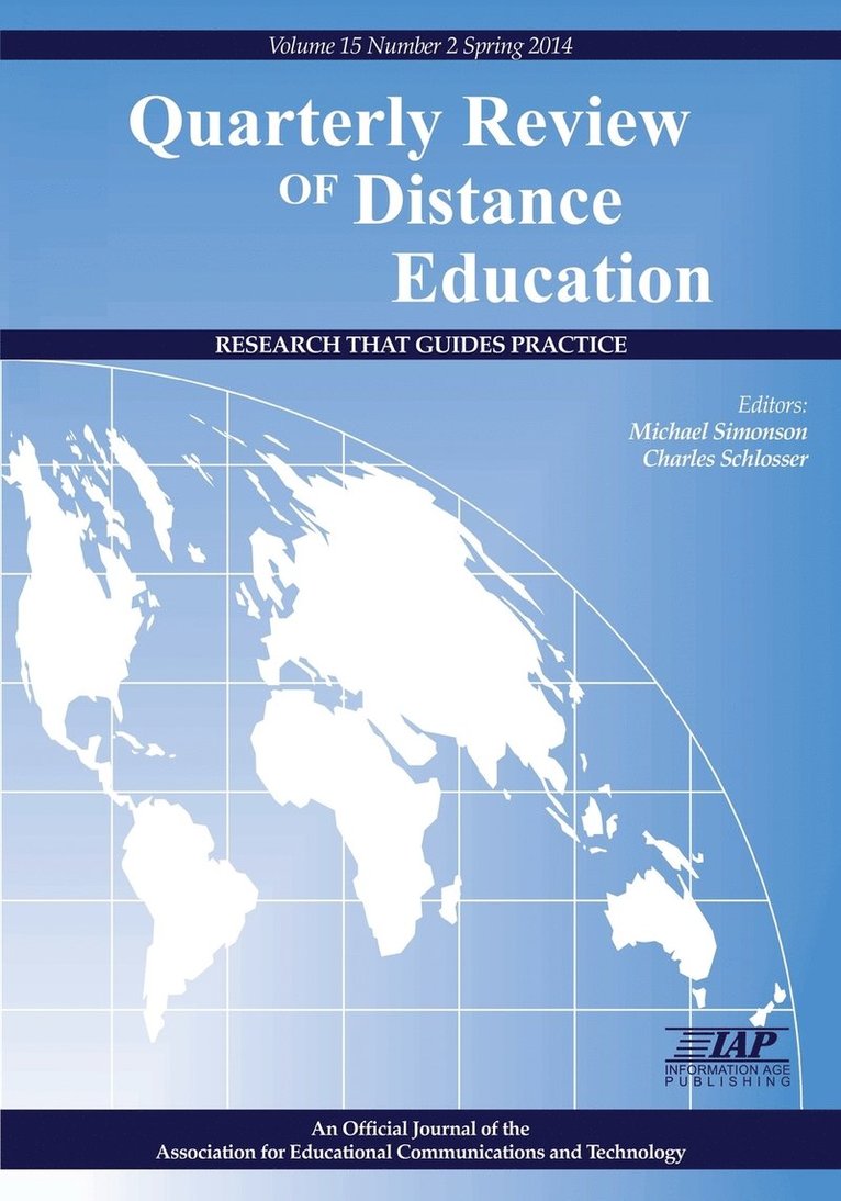 Quarterly Review of Distance Education Volume 15, Number 2, 2014 1