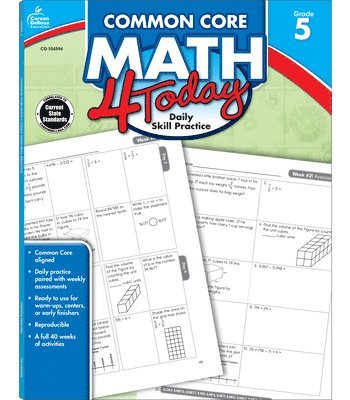 Common Core Math 4 Today, Grade 5: Daily Skill Practice Volume 8 1