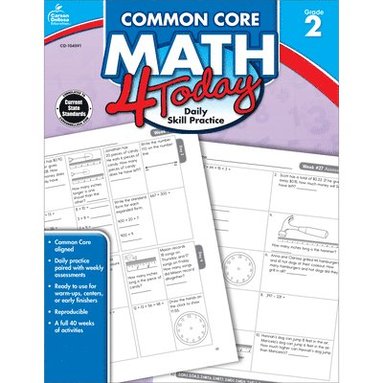 bokomslag Common Core Math 4 Today, Grade 2: Daily Skill Practice Volume 5