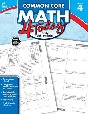 Common Core Math 4 Today, Grade 4: Daily Skill Practice Volume 7 1