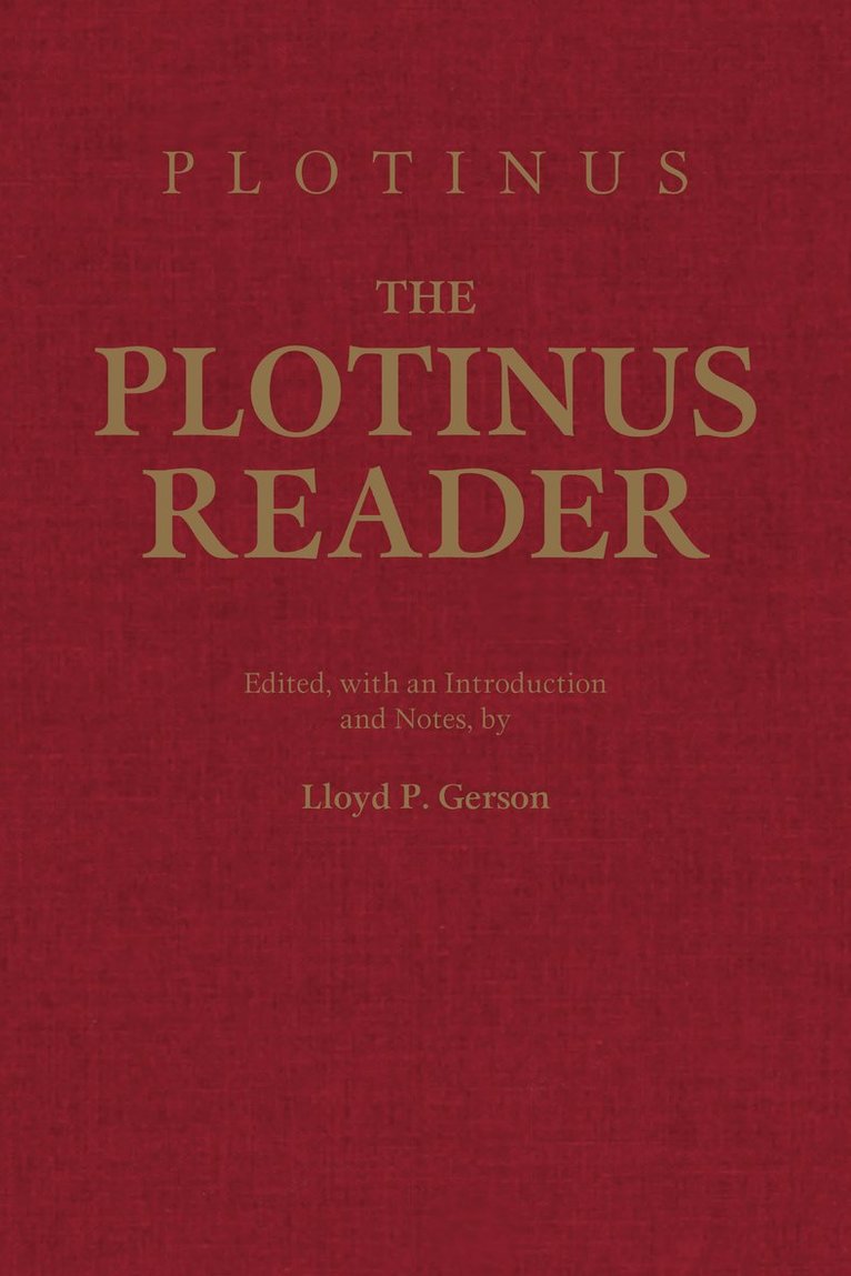 Plotinus, Lloyd P. Gerson - Plotinus Reader, Inbunden