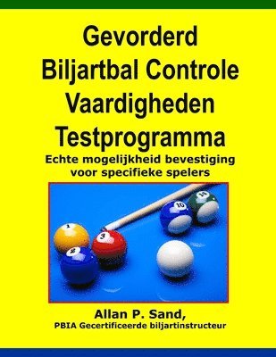 bokomslag Gevorderd Biljartbal Controle Vaardigheden Testprogramma