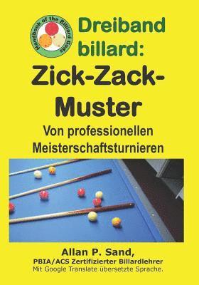 Dreiband billard - Zick-Zack-Muster 1