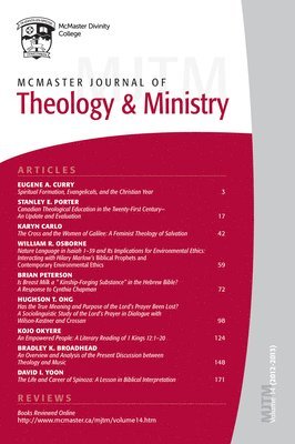 McMaster Journal of Theology and Ministry 1