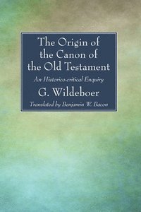 bokomslag The Origin of the Canon of the Old Testament