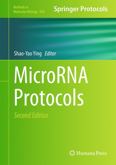 bokomslag MicroRNA Protocols